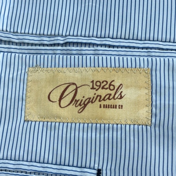 Haggar 1926 Originals Mens Size 44R Sport Coat Blazer Twill Navy Blue - Picture 12 of 16